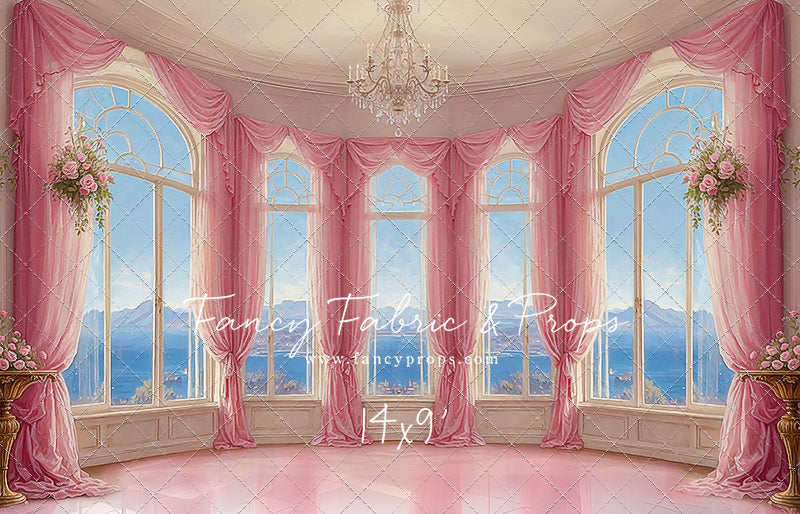 Elegant Summertime Mountain View - Marble Floor - With Sweep Option