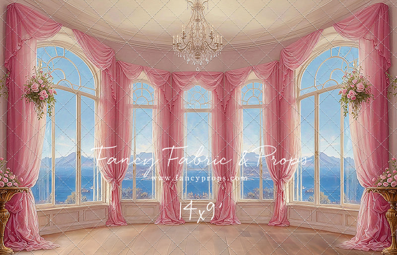 Elegant Summertime Mountain View - Wood Floor - With Sweep Option