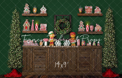 Evergreen Gingerbread Baking Kitchen