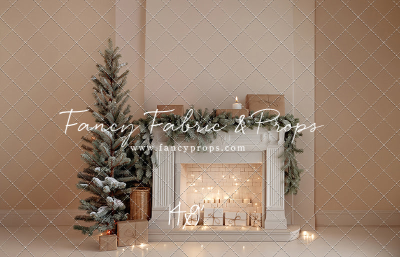 Evergreen & Ivory Mantle - With Sweep Option