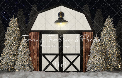 Modern Christmas Barn - With Light