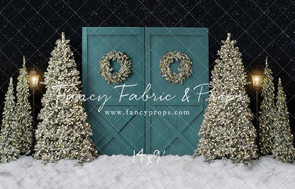 Fancy Blue Barn Doors