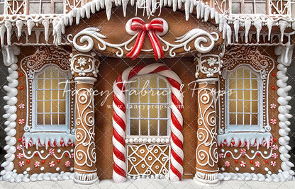 Fancy Peppermint Gingerbread House - With Sweep Option