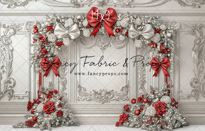 Fancy Red & White Wall - with Sweep Option