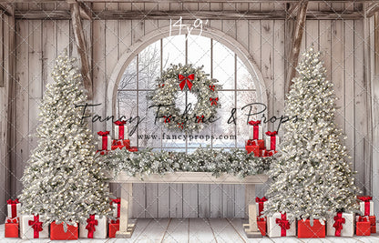 Farmhouse Christmas Winter View