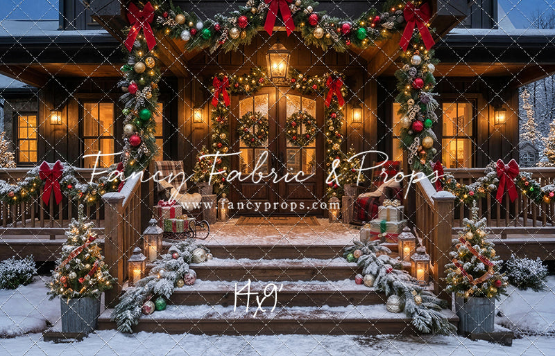 Festive Front Porch - With Sweep Option