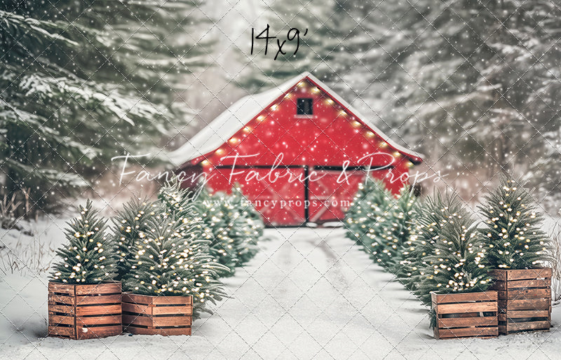 Festive Pickup Truck Farm - with Sweep Option