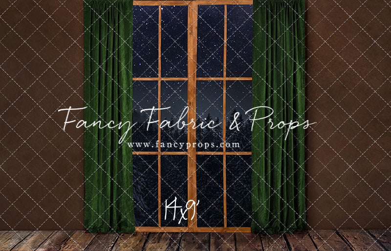 Fireside Evergreen Window