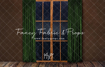 Fireside Evergreen Window