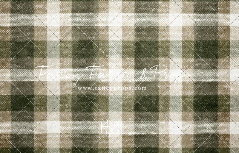 Frosted Pine Plaid - With Sweep Option