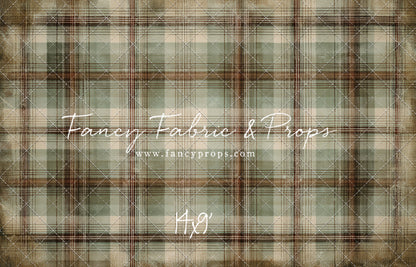 Frosted Plaid Spruce - With Sweep Option