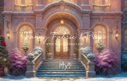 Glistening Snowy Entry - With Sweep Option