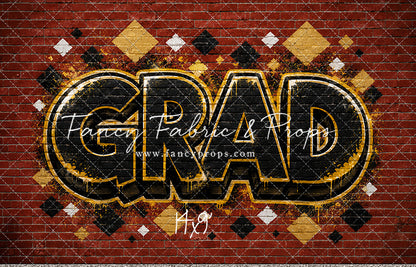 Gold & Black Grad - With Sweep Option