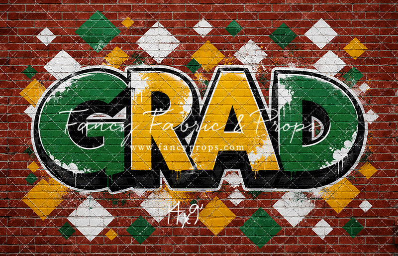 Gold & Green Grad - With Sweep Option