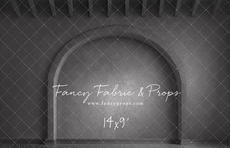 Gothic Gray Archway - Wood Floor - With Sweep Option