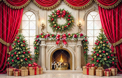 Grand Christmas Hearth - with Sweep Option