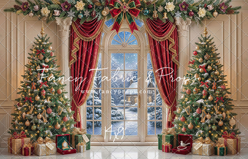 Holiday Window Elegance - with Sweep Option