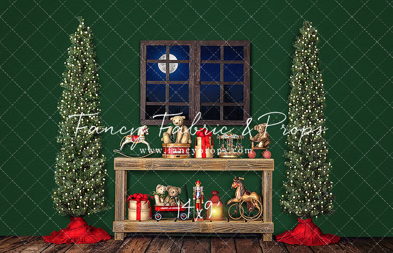 Holly Jolly Workshop Window