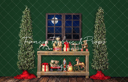 Holly Jolly Workshop Window