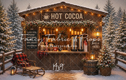 Hot Cocoa Holiday Hut - With Sweep Option