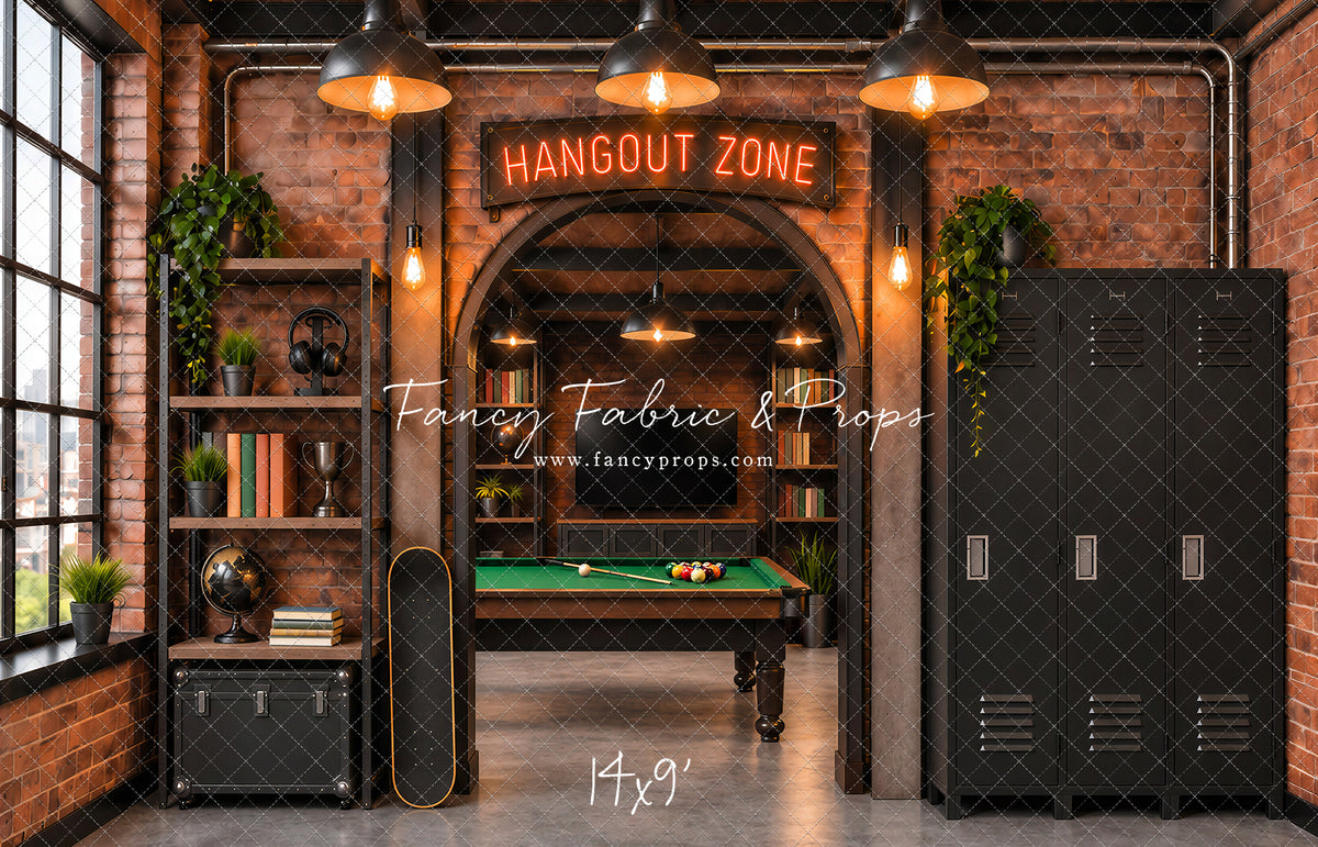 Industrial Loft Hangout Zone - With Sweep Option
