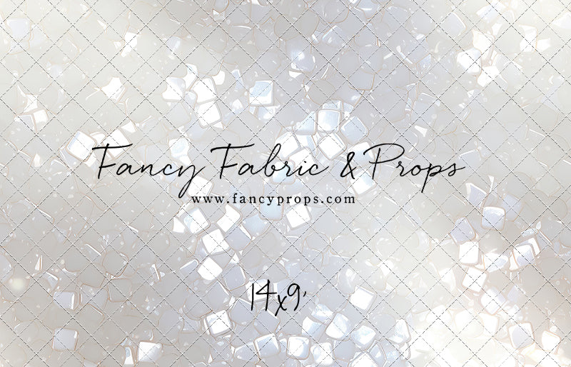 Iridescent White Sparkle