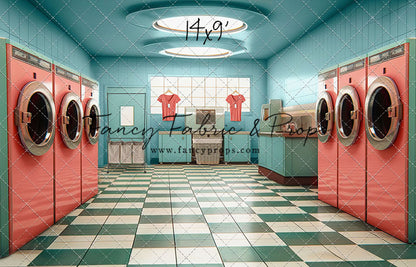 Laundry Day - Blue With Double Washers- With Sweep Option