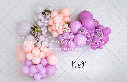 Pretty Magenta Magic Balloon Arch