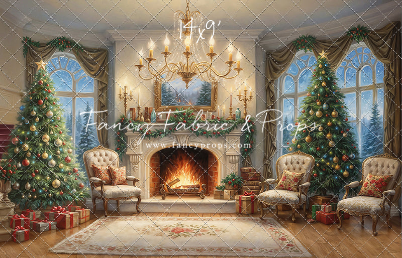 Majestic Christmas Parlor - With Sweep Option