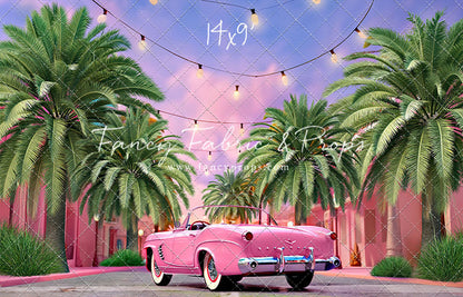 Malibu Shopping Center - Pink Car - With Sweep Option