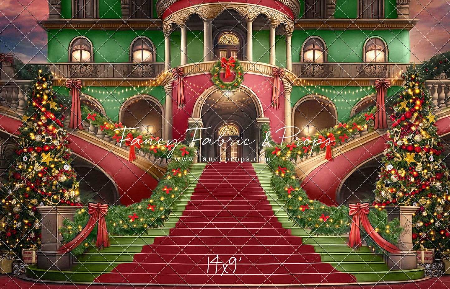 Merry Mansion- Red Rug - with Sweep Option