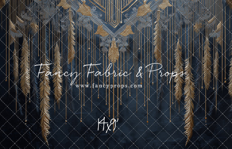 Midnight Feather Cascade - With Sweep Option