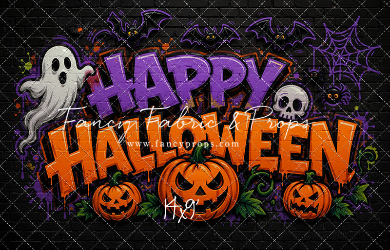 Midnight Graffiti Halloween - With Sweep Option