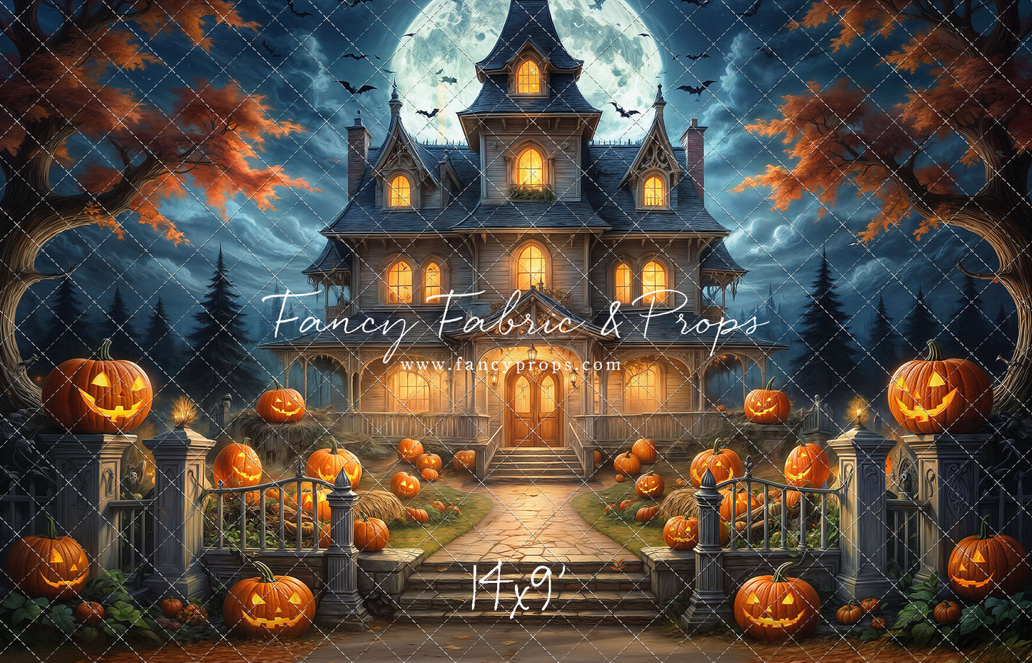 Moonlit Jack-O-Lantern Estate - With Sweep Option