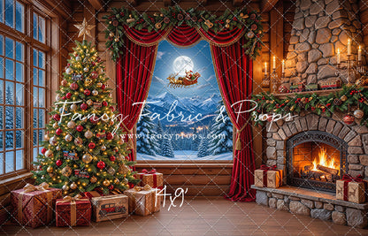 Mountain Sleigh View - with Sweep Option