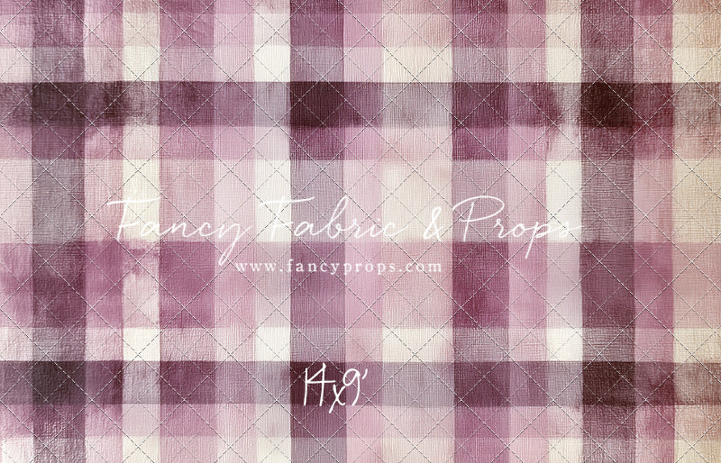 Mulberry Plaid - With Sweep Option