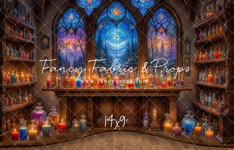 Mystic Potion Emporium - Wood Floor - With Sweep Option