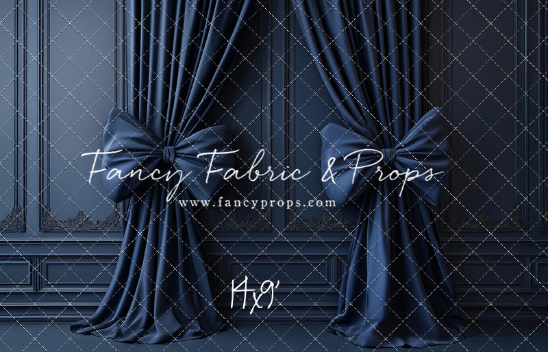 Navy Luxe Bows - With Sweep Option
