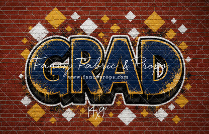 Navy & Gold Grad - With Sweep Option