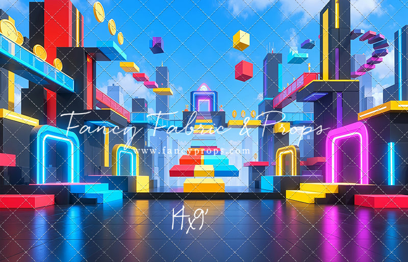 Neon Obby City - With Sweep Option