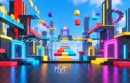 Neon Obby City - With Sweep Option