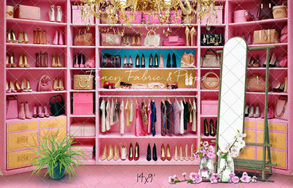 Nikki's Closet - Pink Carpet Option - With Sweep Option