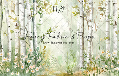 Painted Birch Forest - With Sweep Option