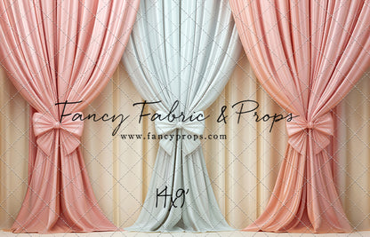 Pastel Bow Swag - With Sweep Option