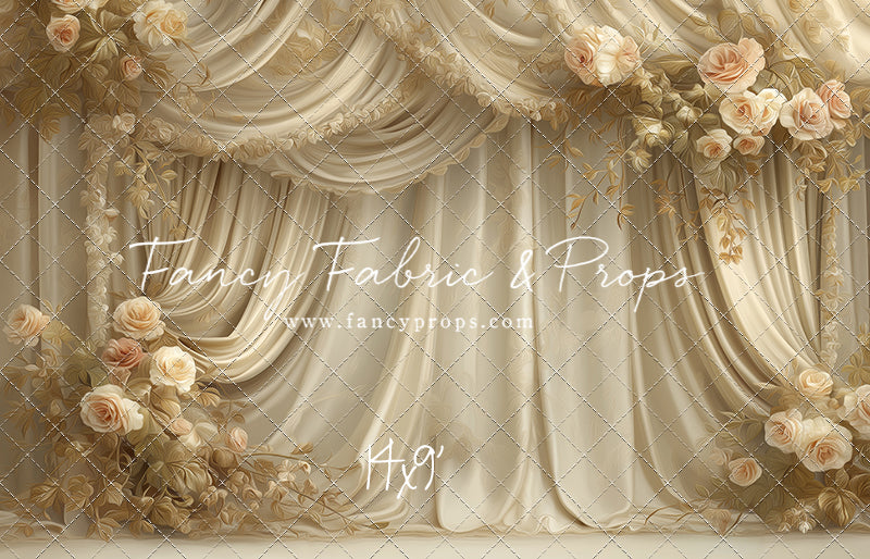 Petals & Silk In Ivory - With Sweep Option