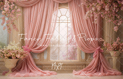 Pink Blossom Parlor - With Sweep Option