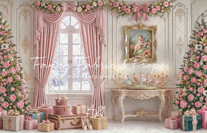Pink Velvet Christmas - with Sweep Option