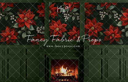 Verdant Yule Fireplace