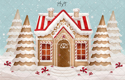 Pretty Peppermint Gingerbread House