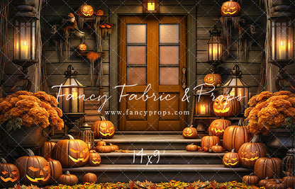 Pumpkin Porch -  Rust Door - With Sweep Option